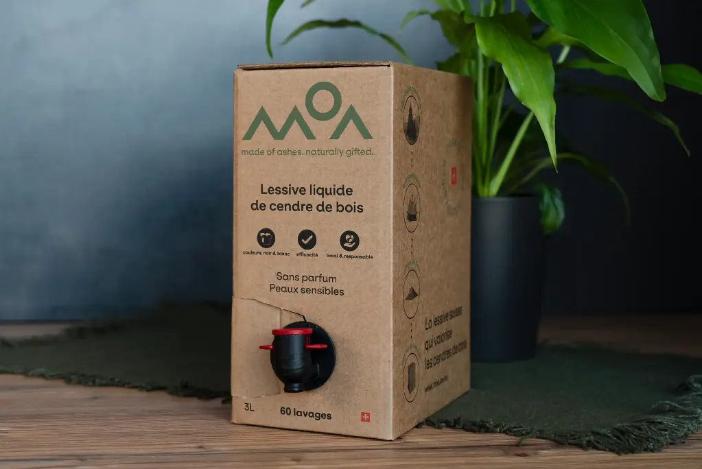 Lessive liquide de cendre de bois 3L | Sans parfum - peaux sensibles
