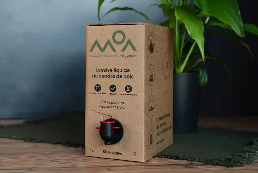 Lessive liquide de cendre de bois 3L | Sans parfum - peaux sensibles